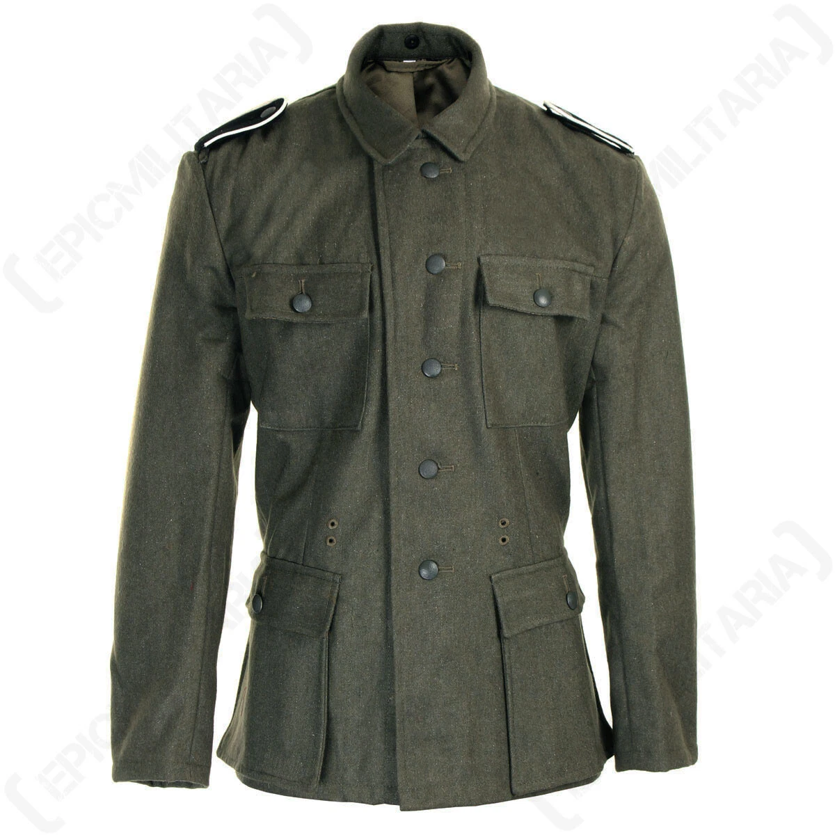 German Army Elite M43 Wool Tunic - WW2 Repro Uniform Jacket Shirt  