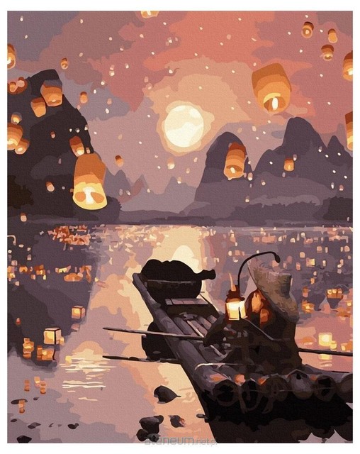 Malen nach Zahlen - Romantischer Sonnenuntergang 40x50cm 757629026170 Malen nach Zahlen - Romantischer Sonnenuntergang 40x50cm 757629026170