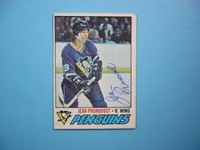 1977/78 O-PEE-CHEE NHL HOCKEY CARD #261 JEAN PRONOVOST EX AUTO AUTOGRAPH OPC