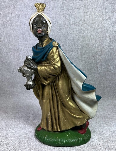 STATUA PRESEPE CARTAPESTA 30 CM STATUINA RE MAGIO MORO PRESEPIO MAGI FONTANINI? - Imagen 1 de 10