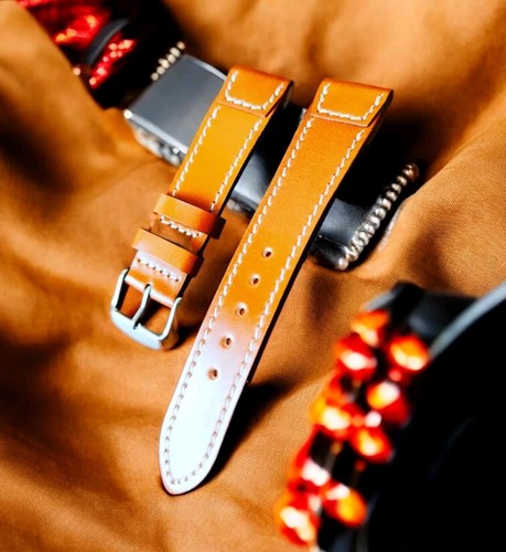 Luxus handgefertigtes Leder Uhrenarmband - weiches, robustes, anpassbares Armband - Bild 3 von 7
