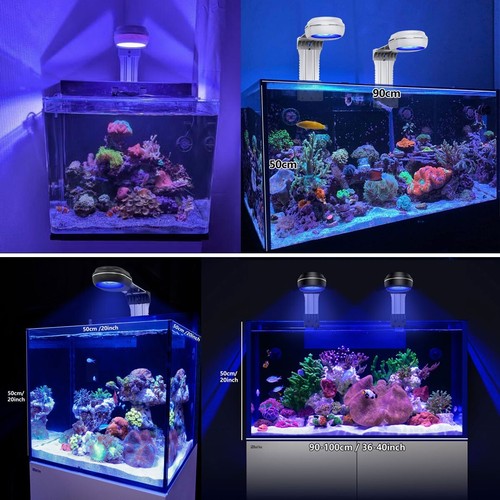 Lampada acquario LED illuminazione acqua salata per acquario corallo barriera marina con kit braccio - Foto 27 di 27
