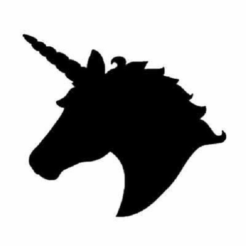 UNICORN HEAD Vinyl Decal -Sticker for Car Truck Bumper Wall Window Laptop Phone - Picture 1 of 2