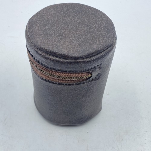 Vintage Cups For 6 Travel Cups In Zip Vinyl Case Color Coded Nesting Zipper - Picture 7 of 17