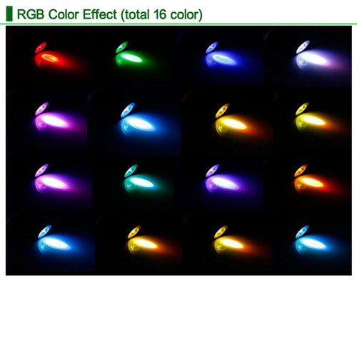 10pcs/set RGB MR16 4W 16 Colors LED Changing Light Bulbs Lamp + Remote Control - Picture 7 of 14