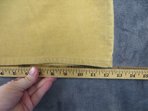 Men's Vintage 60s 70s Retro Gold Yellow Bell Bottom Super Cord Corduroy Flares - Picture 7 of 7