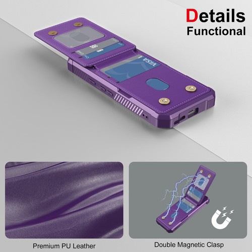 Estuche resistente con soporte trasero abatible ranuras para tarjetas para Google Pixel 9A/9Pro XL/9Pro/9/7 - Imagen 41 de 57
