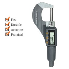 Digital Micrometer 0-1" / 0-25mm for Mechanics Inch/Metric Calipers (No Battery)