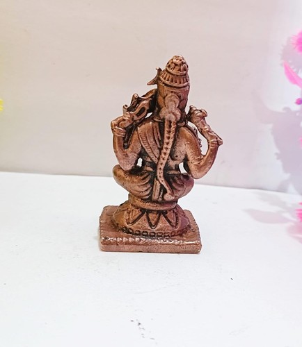 Handmade Copper Hindu Goddess Rajarajeshwari Idol Statue Figurine Sculpture - Picture 4 of 5