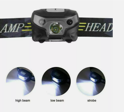 Lampe Frontale LED Rechargeable USB Torche LED Puissante Étanche Haute Lumière - Picture 7 of 11