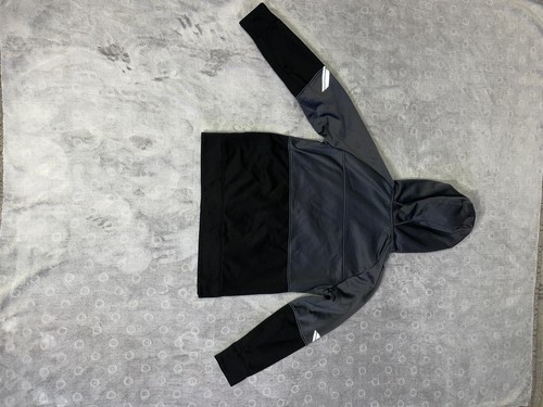 Hind Mens Small ZIP Jacket With Hood Gray/Black With Orange Zippers - Picture 11 of 14