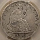 1848-O Seated Liberty Half 50c PCGS Certified VF35