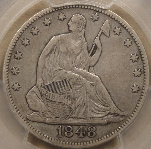 1848-O Seated Liberty Half 50c PCGS Certified VF35