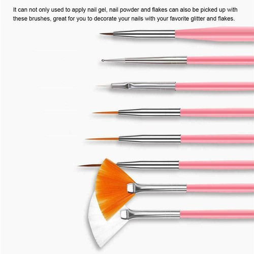 15 pcs Artist Paint Brushes Set Acrylic Oil Watercolour Painting Craft Art White - Picture 5 of 6