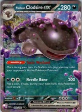 Pokemon Paldean Clodsire EX S&V Paldean Fates 059/091 Ultra Holo Double Rare NM