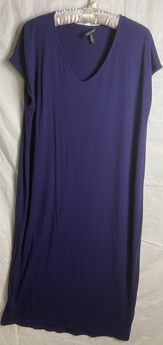 Eileen Fisher women long Purple dress size M/M - Picture 5 of 5