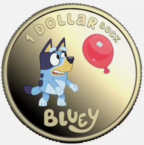 Australia BLUEY $1 DollarBucks SEALED Tube 10-Coin Folder Set 1-10 Colour Chance - Picture 7 of 7
