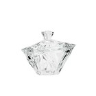 Modern Crystal Hand-Crafted Decorative 6-Inch Small Box with Lid, Angles