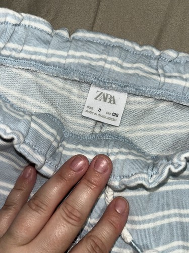 Zara Kids Size 8 shorts blue and white (C65) - Picture 3 of 4