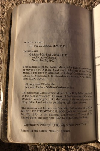Maryknoll Missal 1966 Vatican II Ed PJ Kenedy & Sons NY Black Leather Cover - Picture 5 of 6