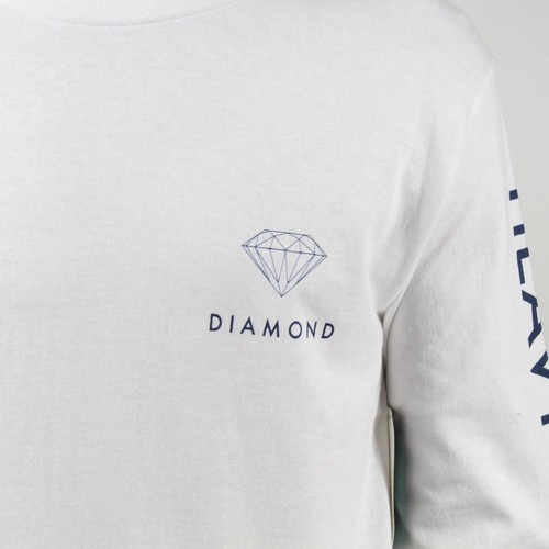 Diamond Futura L/S T-Shirt – White in sizes S,XL - Picture 3 of 4