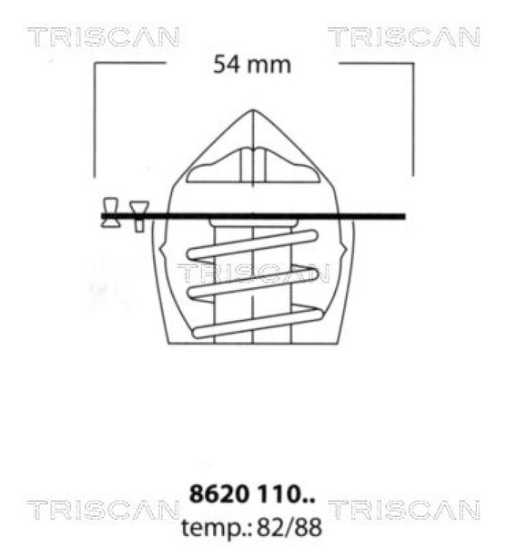 Triscan Thermostat FüR KüHlmittel / KüHlerthermostat 8620 11088-image