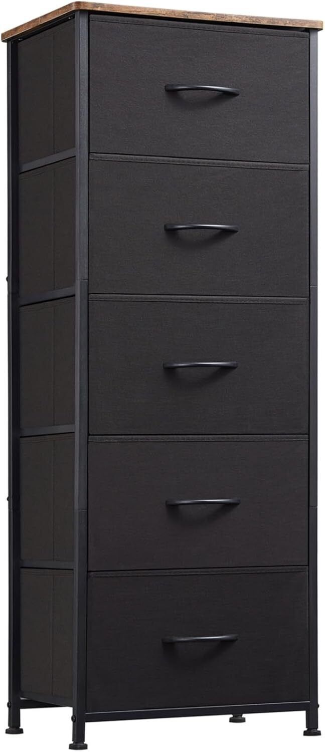 Tall 5-Drawer Dresser for Bedroom Storage, Spacious Chest of Drawers for Closet Organization and Efficient Home Furniture-image