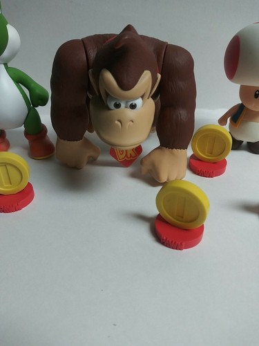 Nintendo Vinyl Figures Yoshi Donkey Kong Toad and Gold Coins 2008 Free Shipping - Picture 3 of 12