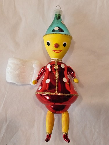 VINTAGE BLOWN GLASS CHRISTMAS ORNAMENT - COLUMBIA - - Picture 1 of 13