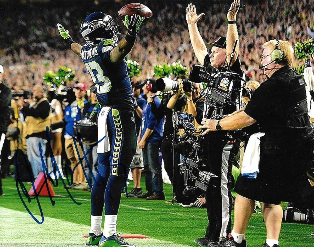 Chris Matthews Seattle Seahawks NFL Football signed 8x10 photo proof w COA