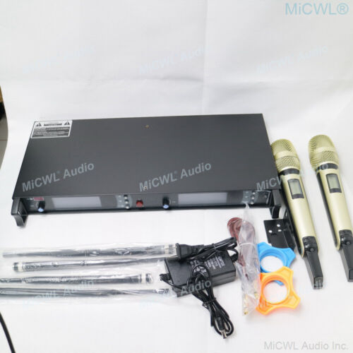 Pro Dual Handheld Wireless SKM 9000 G3 Microphone System SKM9000 Champagne Mic - Picture 6 of 10