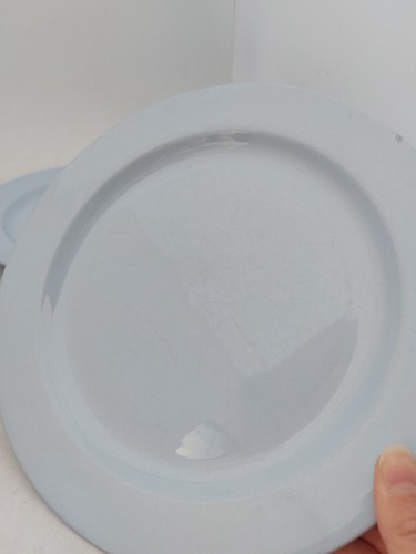 x4 Spode's English Lavender Solid Light Blue Dinner Plates- 23cm - Picture 14 of 18