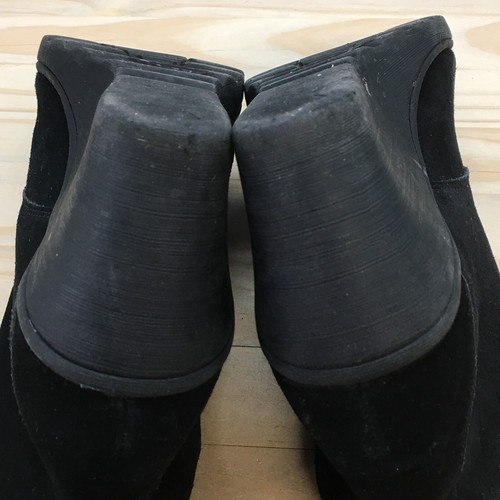 White Mountain Boots Womens 11 M Kahlua Desert Wedge Ankle Bootie Black Suede - Picture 11 of 18