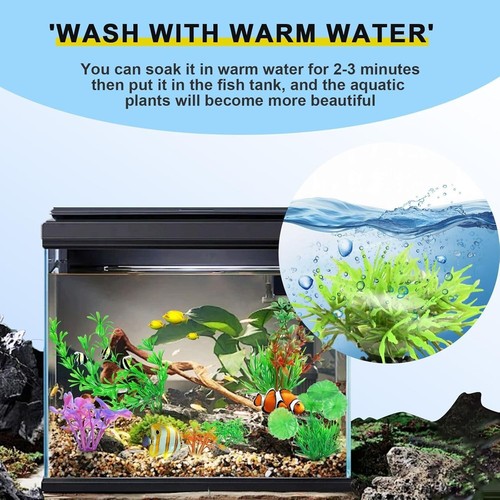 30Pcs Aquarium Plants, Green Fish Tank Plants, Artificial Aquarium Fish Tant - Picture 5 of 8