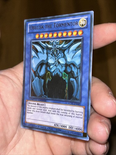 Yugioh x1 Obelisk the Tormentor LC01-EN001 Ultra Rare Limited Ed-LP - Picture 3 of 9