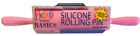Pink Silicone Rolling Pin Fiesta Products 10" X 2 1/2" Non-Stick Surface New