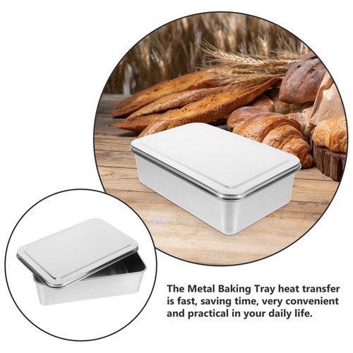 Bread Oven Pan Deep Cake Baking Tray Bakeware Loaf with Cover Pans for - Picture 7 of 12