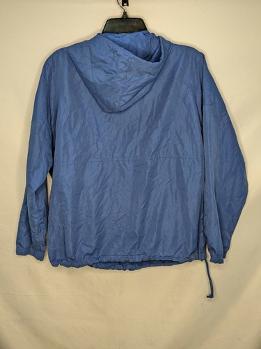 Izod Womens Jacket Small Blue Hooded Zips Drawstring Solid Long Sleeve Polyester - Picture 5 of 10