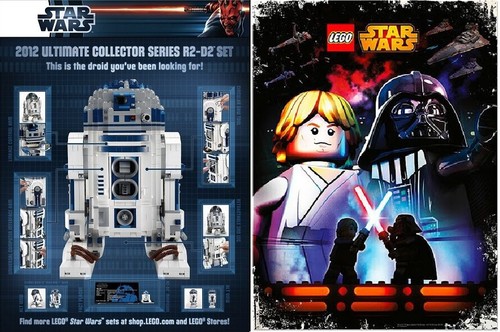 LEGO Star Wars - Set of 2 Posters - R2-D2 Darth Vader Luke Skywalker Duel 10225 - Picture 1 of 4