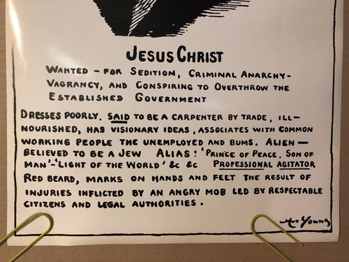 Póster Vintage Original Vintage Jesucristo Quería Recompensa Arte PinUp Joven Blanco y Negro - Imagen 2 de 9