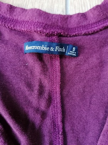 Supersoft Abercrombie & Fitch Purple Cardigan / Top Size Small / Medium Bust 44" - Picture 2 of 13