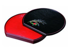 Japanese Serving Tray Half Moon Yukikomachi 30cm 5 pcs Set Black Red Urushi