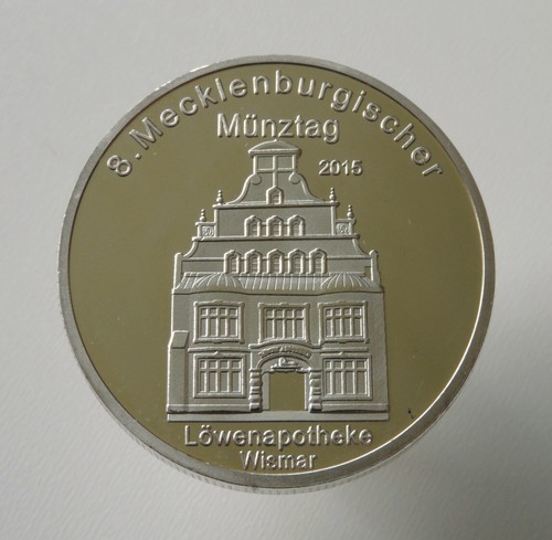 Alemania Medalla Wismar Löwen Apotheke - 8º Día de la Moneda de Mecklemburgo 2015 - Imagen 1 de 6