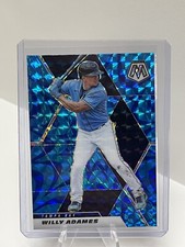 2021 Panini Mosaic Baseball Will Adames Blue Reactive No. 197 Tampa Bay Rays