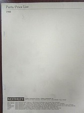 Keithley Parts/Price List 1988