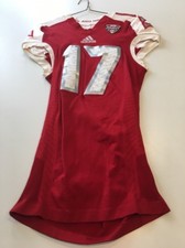 Game Worn Used Miami Red Hawks Football Jersey Adidas Large #17
