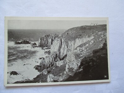 ALTE S/W POSTKARTE, ''LAND'S END POINT, CORNWALL ''.