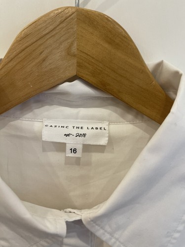 π¨π¨π¨ON SALE π¨π¨π¨ Cazinc The Label White Shirt 16 - Picture 3 of 11