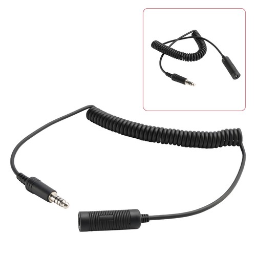 7.1mm Headset Extension Cable Tactical Headphone Fits TAC-SKY U-92A/U to U-174/U - Zdjęcie 14 z 15