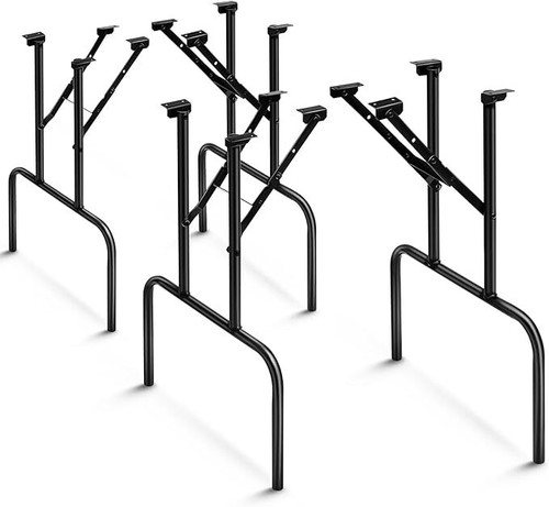 4 Pcs Folding Table Legs 28 Inch Banquet Foldable Table Legs Collapsible Heavy D - Picture 7 of 7